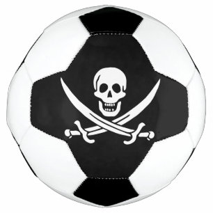 Ballon De Foot Drapeau pirate crâne épées croisées