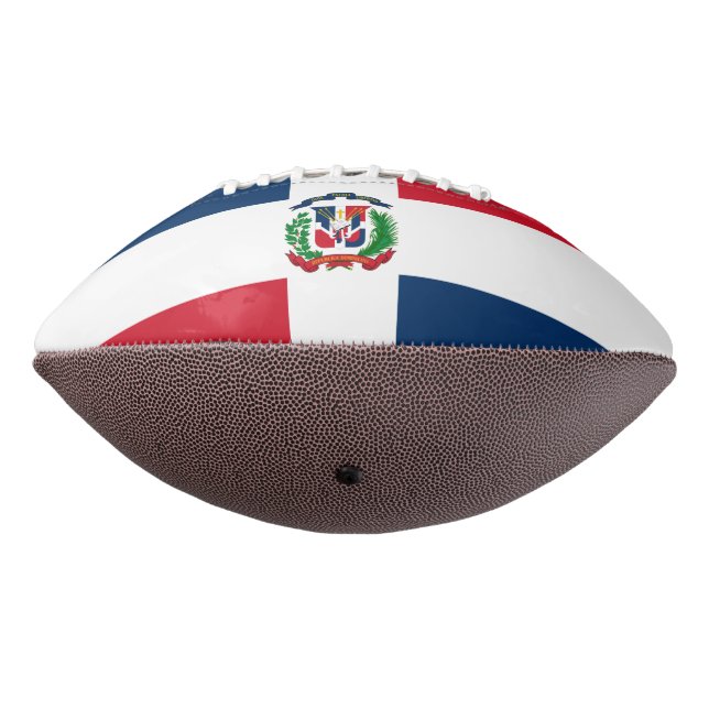 Ballon De Foot Drapeau République Dominicaine Football (Tourné à 270°)