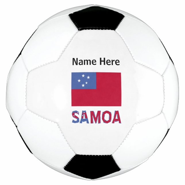 Ballon De Foot Drapeau samoan personnalisé  (Devant)