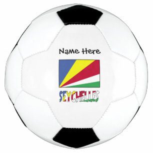 Ballon De Foot Drapeau Seychellois Seychelles Personnalisation No