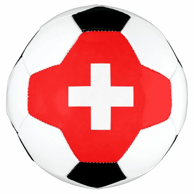 Ballon De Foot Drapeau Suisse (Devant)