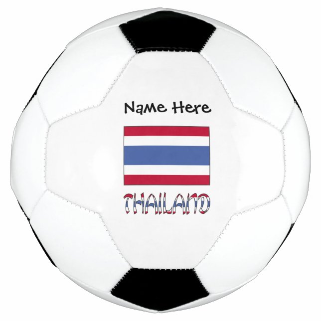 Ballon De Foot Drapeau thaïlandais et thaïlandais personnalisé (Devant)