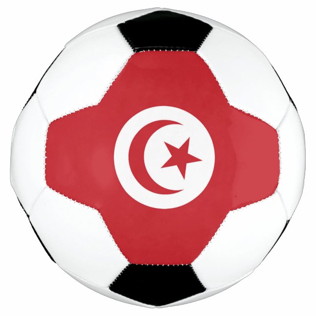 Ballon De Foot Drapeau tunisien (Devant)