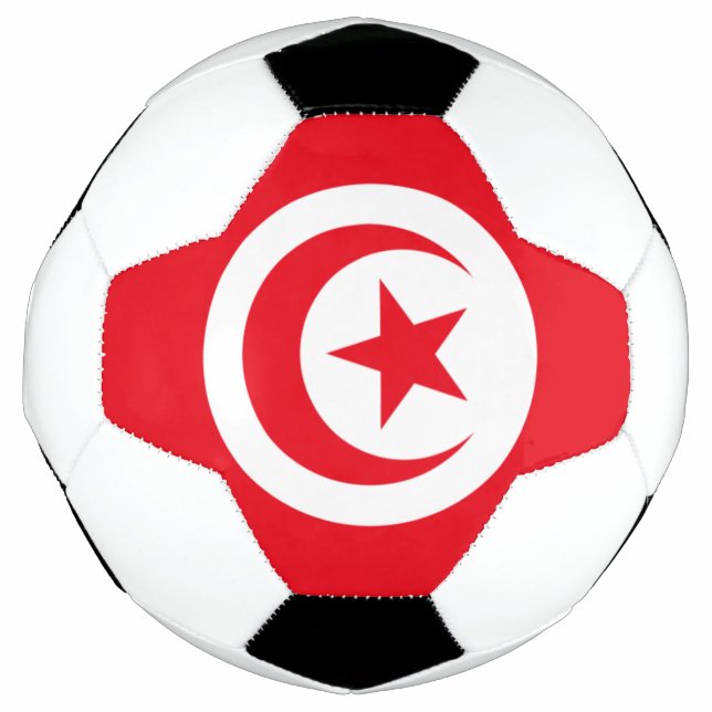 Ballon De Foot drapeau tunisien (Devant)