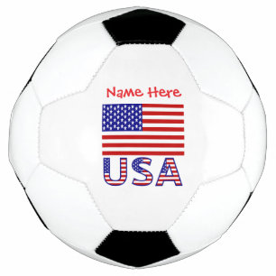 Ballon De Foot Drapeau USA Personnalisé