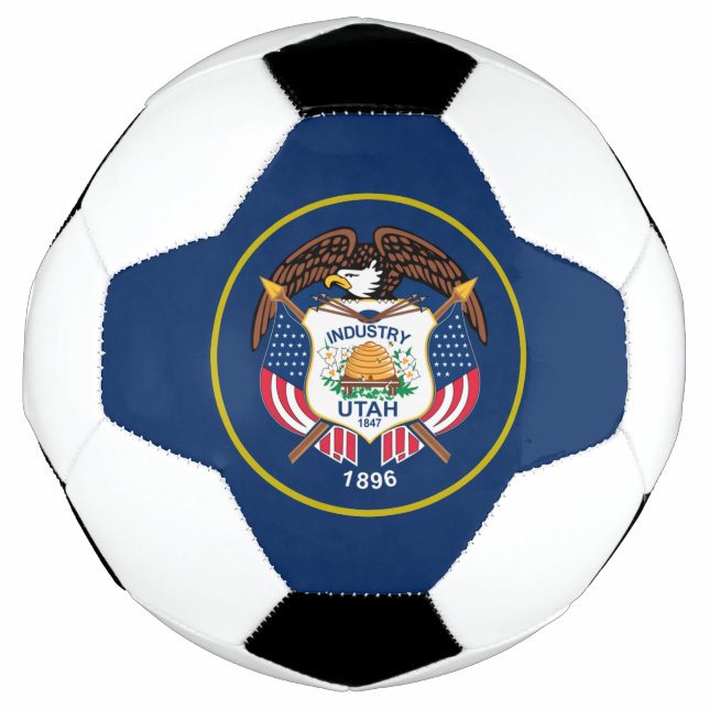 Ballon De Foot Drapeau Utah (Devant)