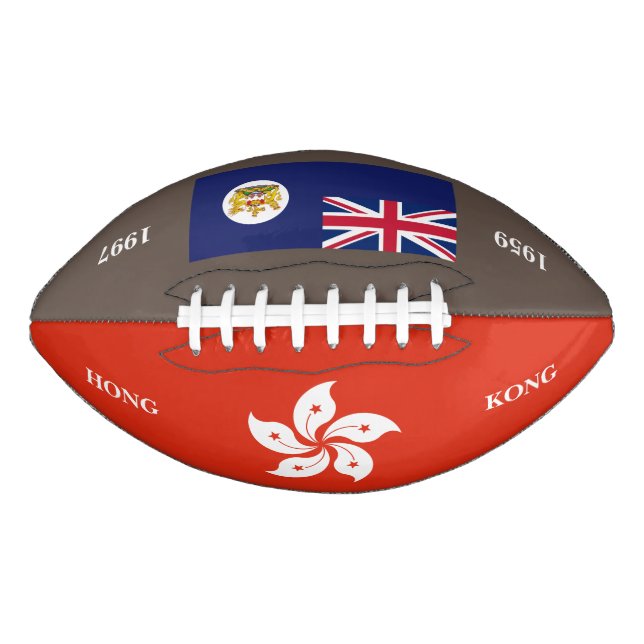 Ballon De Foot Drapeaux de Hong Kong Avant Et Après 1997 Rugby (Devant)