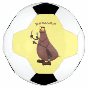Ballon De Foot Drôle affamé pulette affamée dessin animé