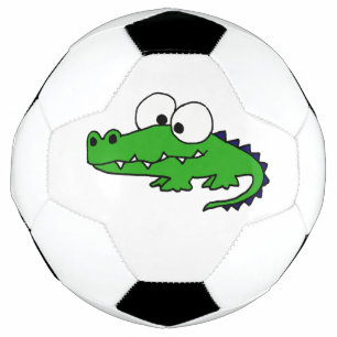 Ballon De Foot Drôle Alligator Cartoon Soccer Ball