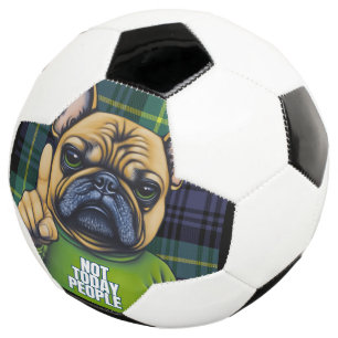 Ballon De Foot Drôle Chien taureau français pas aujourd'hui