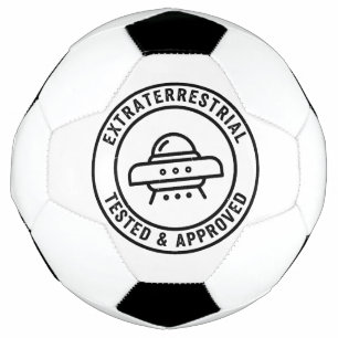 Ballon De Foot Drôle d'Alien Extraterrestre UFO Testé & Approuvé