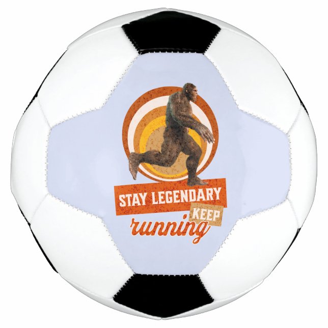 Ballon De Foot Drôle de motivation de course de Bigfoot (Devant)