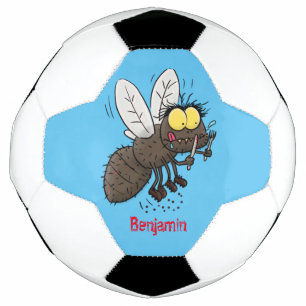 Ballon De Foot Drôle dessin animé d'insecte de la mouche à cheval