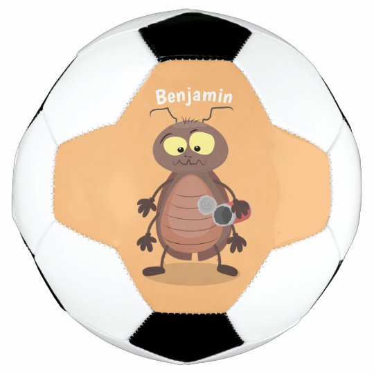 Ballon De Foot Drole Drole De Personnage De Dessin Anime De Cafar Zazzle Fr