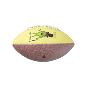 Ballon De Foot Drôle grenouille avec chapeau dessus dessin animé