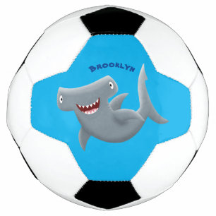 Ballon De Foot Drôle mignon requin marteau dessin animé