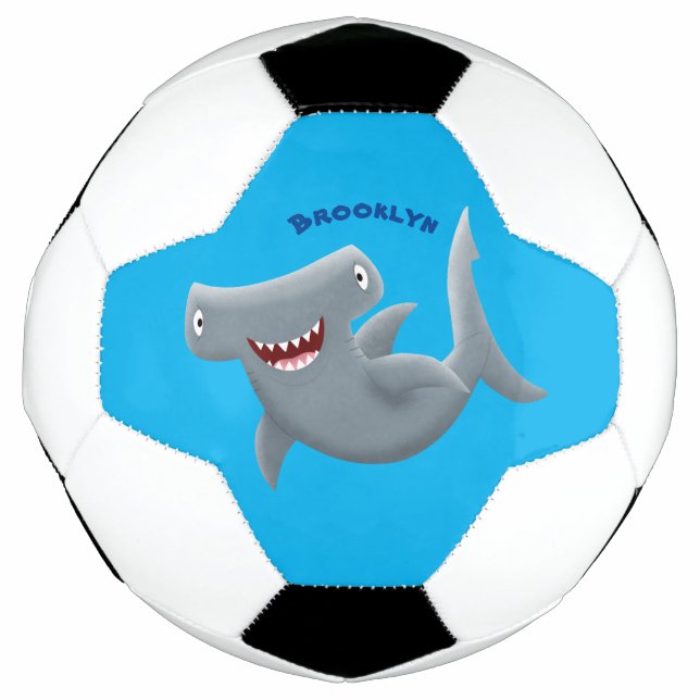 Ballon De Foot Drôle mignon requin marteau dessin animé (Devant)