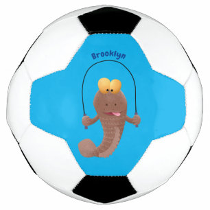 Ballon De Foot Drôle sauter boudskipper poisson dessin animé