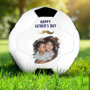 Ballon De Foot Drôle simple Moustache Happy Fête des pères Photo