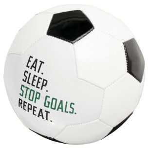 Ballon De Foot Eat Sleep Stop Buts Répéter