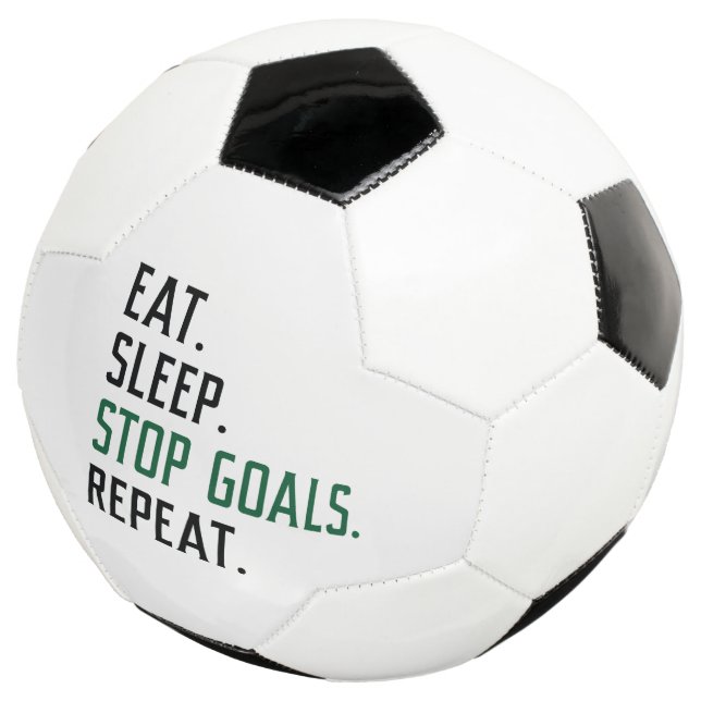 Ballon De Foot Eat Sleep Stop Buts Répéter (3/4)