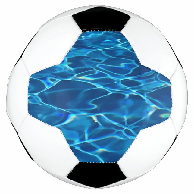 Ballon De Foot Eau de la piscine bleu foncé (Devant)