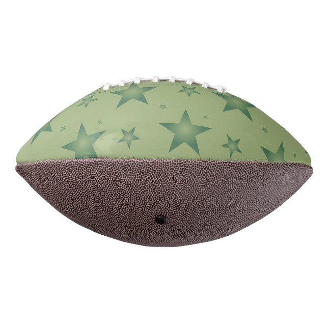Ballon De Foot Élégant et élégant Olive Stars sur Sage Green (Tourné à 270°)