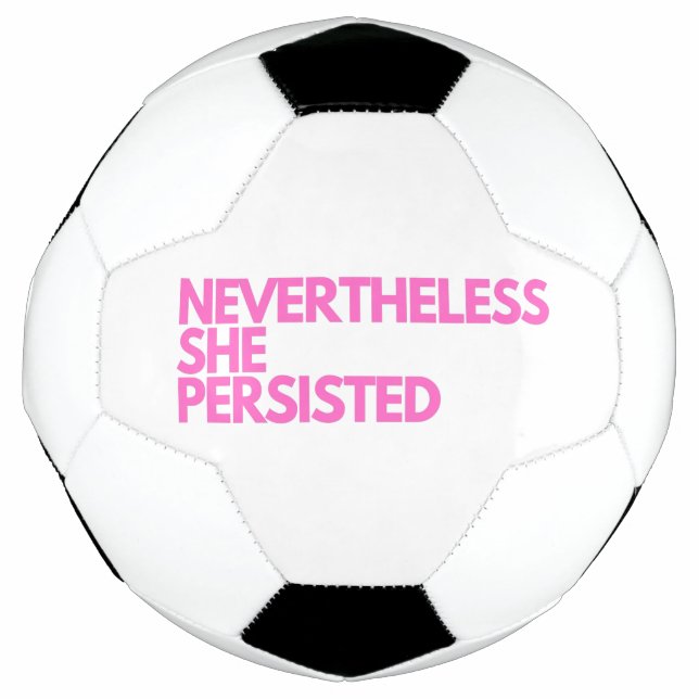 Ballon De Foot Elle A Néanmoins Persisté (Devant)