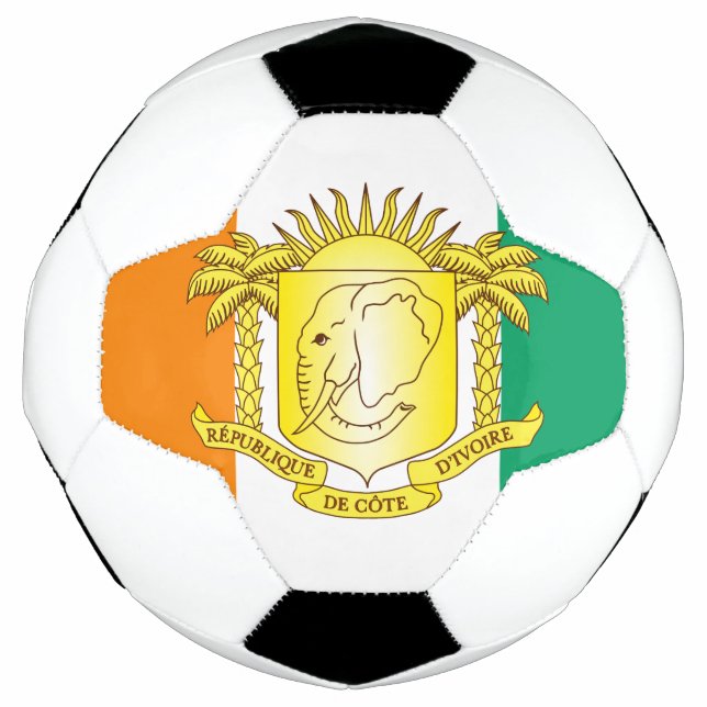 Ballon De Foot emblème de la côte d'ivoire (Devant)