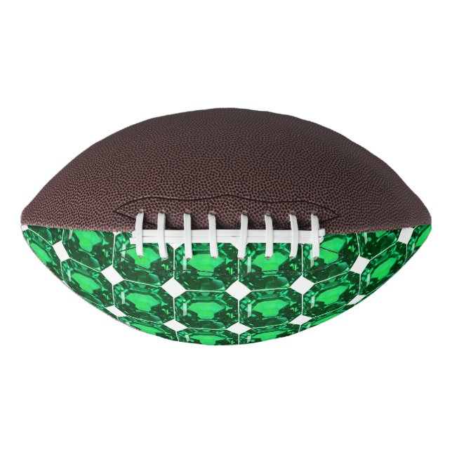 Ballon De Foot Émeraude Motif verte (Devant)