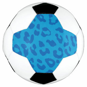 Ballon De Foot Empreinte de léopard Pale Blues 