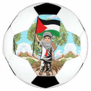 Ballon De Foot Enfant avec le drapeau de Keffiyeh Palestine