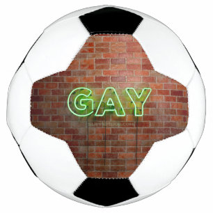 Ballon De Foot Enseigne néon gay illuminée SlipperyJoe lumineuse