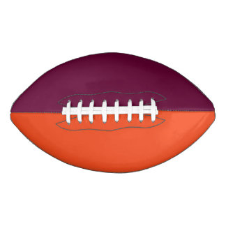Ballon De Foot Équipe de collège Couleurs Maroon/Burange Orange F