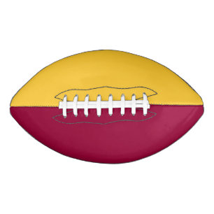 Ballon De Foot Équipe de collège Couleurs Maroon/Football Jaune