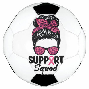 Ballon De Foot Équipe de soutien Nœud sale Guerrière rose Cancer 