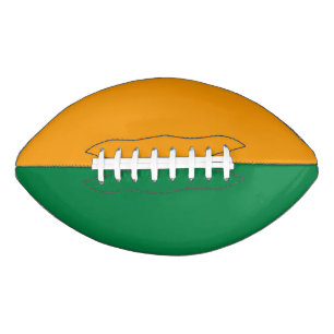 Ballon De Foot Équipe sportive College Couleurs Vert/Orange Footb