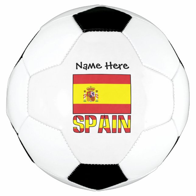 Ballon De Foot Espagne et drapeau espagnol Personnalisé (Devant)