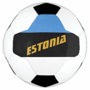 Ballon De Foot Estonie Football Patriotique & Drapeau Estonien
