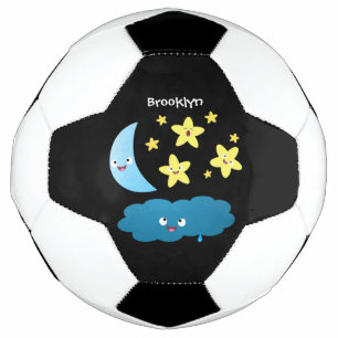 Ballon De Foot Étoiles chantantes mignonnes, lune et nuage de des