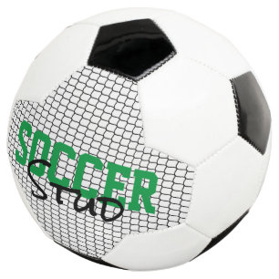 Ballon De Foot Étui de football Sports Ball Net noir blanc vert j