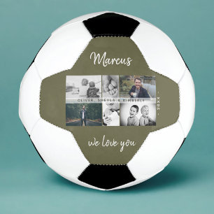 Ballon De Foot Father with Kids and Family Dad Photo Collage