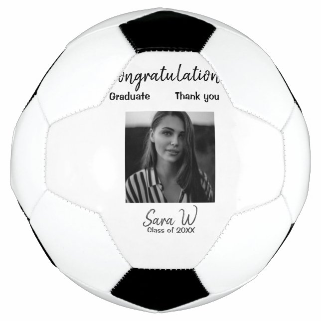 Ballon De Foot Félicitations classe d'ajouter le nom d'année scol (Devant)