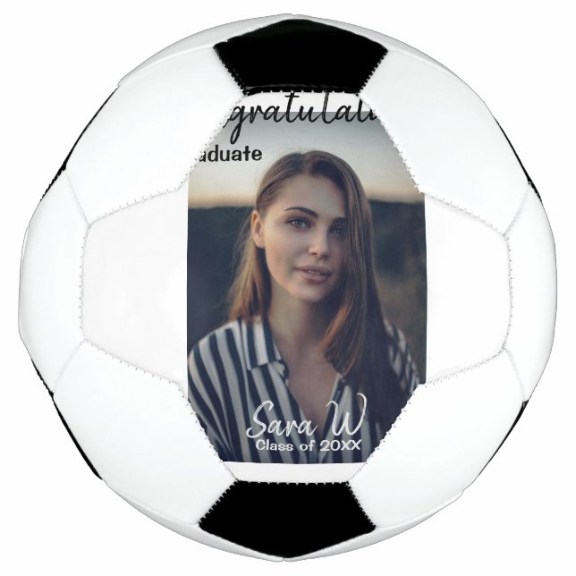 Ballon De Foot Félicitations classe d'ajouter le nom d'année scol (Devant)
