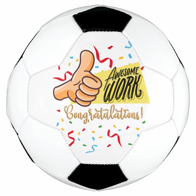 Ballon De Foot félicitations de travail impressionnantes (Devant)