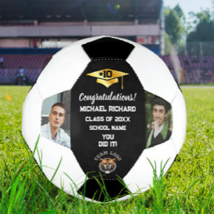Ballon De Foot Félicitations Graduation Class of 2024 & Photo Cus