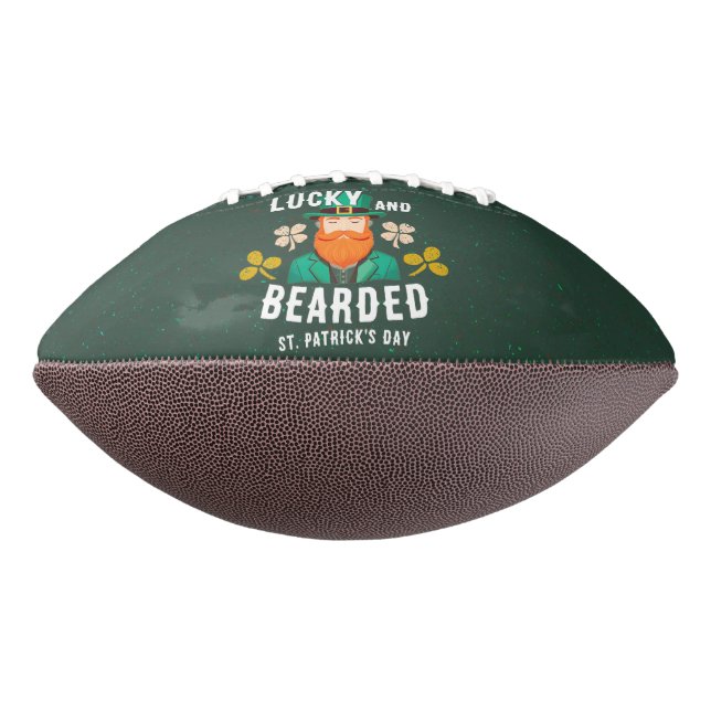 Ballon De Foot Fête de la Saint-Patrick Lucky et intrigué Leprech (Tourné à 270°)