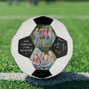 Ballon De Foot fête des pères Best Papa Ever 2 Photo Signée