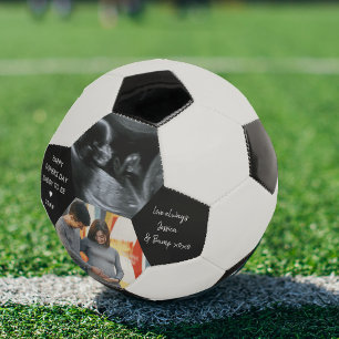 Ballon De Foot fête des pères Papa sera 2 photo personnalisée
