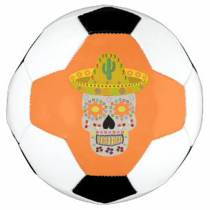 Ballon De Foot Fête mexicaine du crâne mort